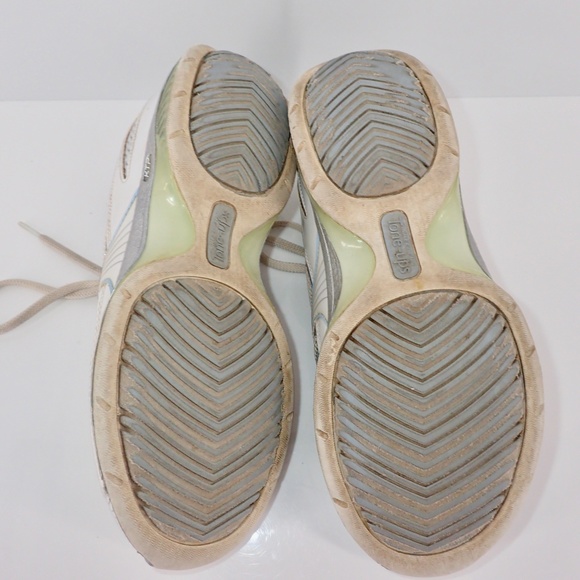 Skechers Shape Ups Toners Women's White Blue Silver Toning Athletic Shoes Sz 7 - Picture 9 of 12